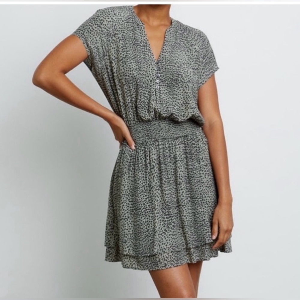 Rails Karla Olive Spotted Dress. Size S